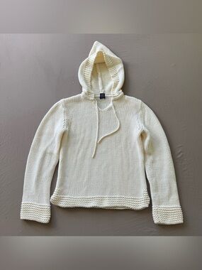 Vintage Y2K Gap Knitted Hooded Sweater